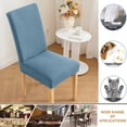 thumbnail image 5 of Chair Covers For Dining Room Stretch Chair Slipcovers For Kitchen Seat Protectors Wedding Banquet Decorations Fabric Washable, 5 of 6