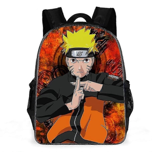 Anime Naruto Theme Backpack Large Capacity Kids Shoulders Bag Primary Students School Bags Travel Rucksack