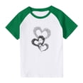 thumbnail image 2 of COM1950s Hauts Mignons pour Femmes, Hauts à Manches Courtes pour Femmes, Enfants Garçons Filles Mode Mignon Col Rond Imprimé Haut à Manches Courtes, Hauts à Manches Courtes pour Femmes, Cadeaux pour Filles Tout-Petits, 2 of 9