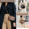 thumbnail image 2 of 2 in 1 Crossbody Makeup Bag for Women Men,Spacious Leather Cosmetic Bag for Travel Zipper Pouch Gifts, 2 of 7