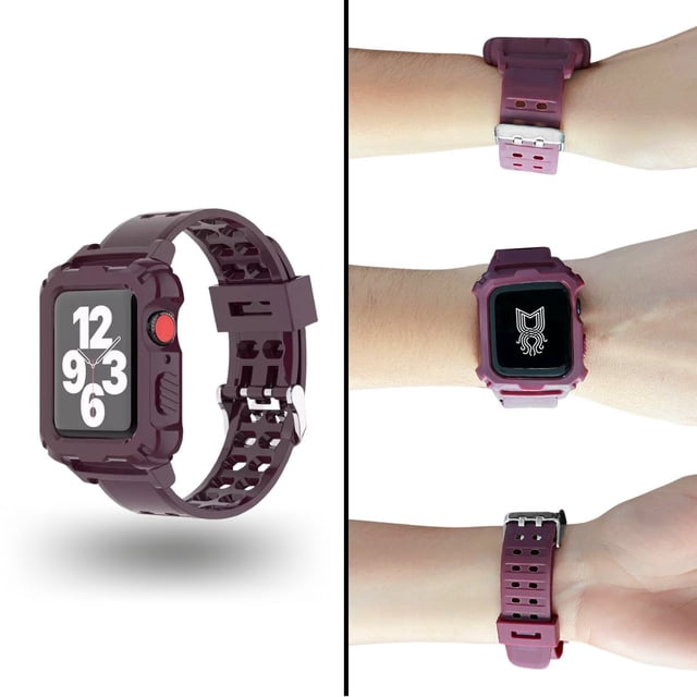 Correa para Apple Watch compatible con 38mm/40mm con protector de pantalla de uso Rudo. Mamá Pulpo Uso Rudo