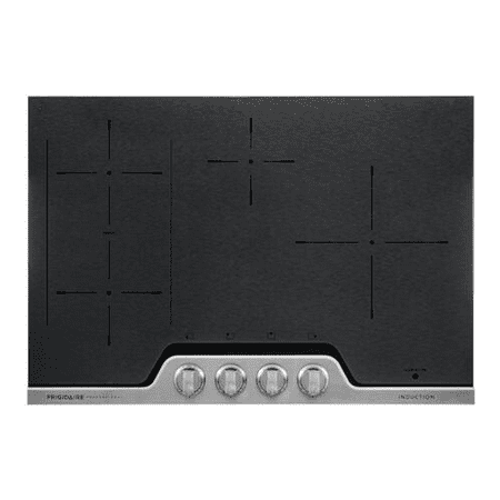 Frigidaire Professional FPIC3077RF 30  ADA Compliant Induction Cooktop with 4 Elements  PowerPlus Induction Technology  SpacePro Bridge Element  and Knob Controls: Stainless Steel