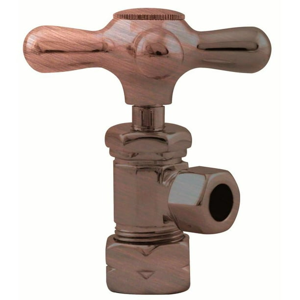 Westbrass Cross Handle Angle Stop Shut Off Valve 1/2Inch Copper Pipe