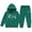 Dark Green, variant on GobdXE Kids Girls 2 Piece Tracksuit Classic Brooklyn New York Letter Print Hoodie Jogger Pants Warm Daily School Clothing Set 3-4 Years,Dark Green