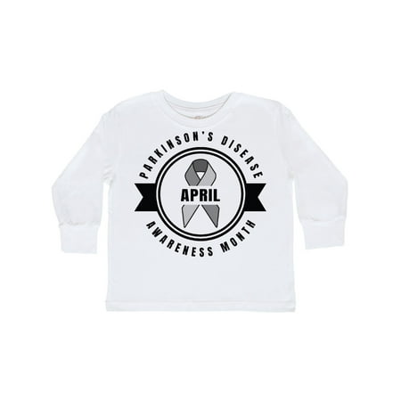 

Inktastic April Parkinsons Disease Awareness Month Badge Gift Toddler Boy or Toddler Girl Long Sleeve T-Shirt