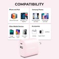 thumbnail image 5 of Liquipel Powertek Woven 20W Combo Wall Charger - Pink, 5 of 8