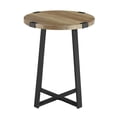thumbnail image 2 of Manor Park Rustic Farmhouse Metal Wrap Side Table - Multiple finishes, 2 of 7
