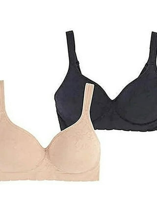 Buy Carole Hochman women 2 pack seamless comfort bra black beige Online