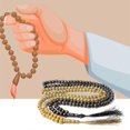 thumbnail image 2 of Wood Tasbih Prayer Beads 99 Muslim Prayer Beads Islamic Handheld Prayer Beads, 2 of 5
