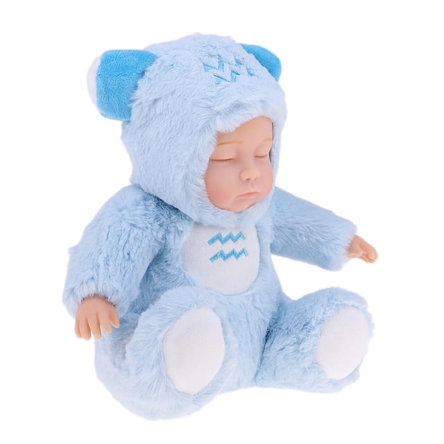 muñecos de peluche de 25 cm, 10 pulgadas, serie de constelaciones, muñecos , decoración para hogar, Acuario Hugo Muñeca Reborn Boy