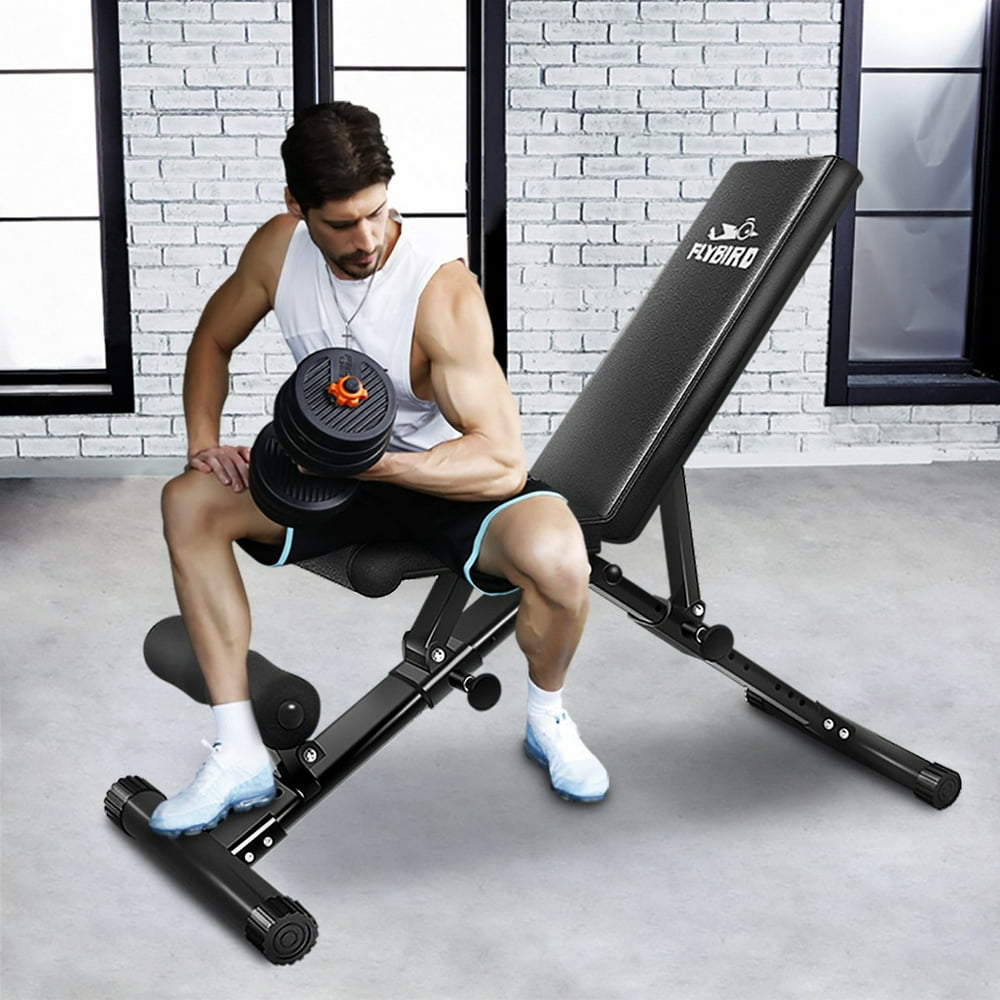FLYBIRD Adjustable Weight Bench Folding Incline/Decline Home Gym