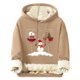 thumbnail image 2 of Sudadera con capucha para hombre, informal, a la moda, con estampado navideño, de manga larga y bolsillo, de poliéster, 2 of 5
