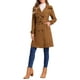 thumbnail image 2 of Abrigo de trench de doble botonadura con cinturón de la marca INSPIRE CHIC para mujer, en ante sintético, con solapas y puños de tiras, talla XL, color marrón oscuro, 2 of 6
