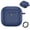 Deep Blue, variant on Silicone Earbud Charging Case Cover Compatible with AirPods 5, One-Piece Shock-Absorbing Protective Sleeve with Keychain Carabiner