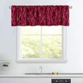 thumbnail image 3 of Kitchen Curtains 36 Inch Length Sets with Valance, 3 Piece Rod pocket Thermal Insulated Room Darkening Blackout Curtains For Kitchen, Bedroom And Bath Room(52X18+26X36 Inch, Burgundy Red,3 Pieces), 3 of 6