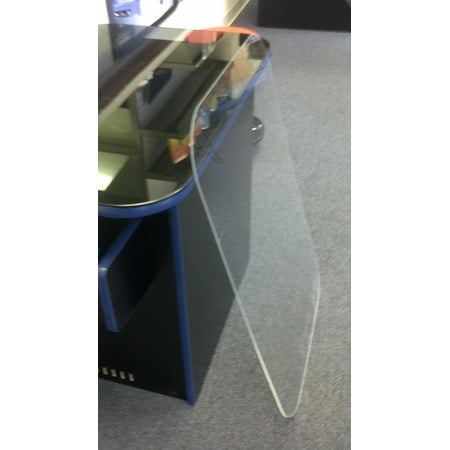 8 Inch Radius Corner - Replacement cocktail table top 0.125 inch Plexiglas Fits cabinets with 4 inch radius corners