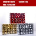 thumbnail image 2 of 100pcs Christmas Tree Mini Shatterproof Ornaments Balls Holiday Accessories For Xmas Decorations, 2 of 4