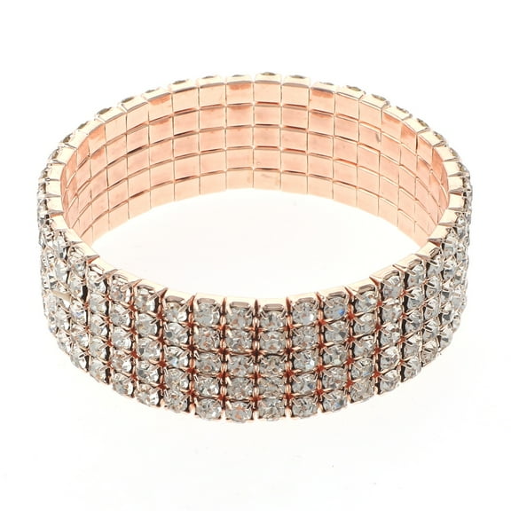 Rhinestone Stretch Bracelet / 5 Lines