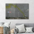 thumbnail image 4 of wall26 Canvas Print Wall Art Banksy Dog Peeing on Wall Graffiti &amp; Street Art Pop Culture Illustrations Pop Art Bohemian Multicolor Dark for Living Room, Bedroom, Office - 32"x48", 4 of 7