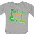 thumbnail image 4 of Inktastic My Cousin Loves Me Dinosaur Boys or Girls Long Sleeve Baby Bodysuit, 4 of 5