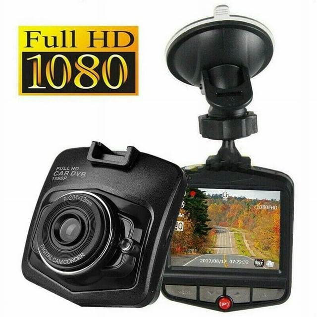 Dash Cam Car Dashboard Camera Recorder with 120° Wide Angle WDR Night Vision 2.4” LCD