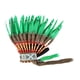 thumbnail image 1 of Diadema india para la cabeza, tocado de plumas indias para fiestas, carnavales y espectáculos. Blanco Verde, 1 of 6