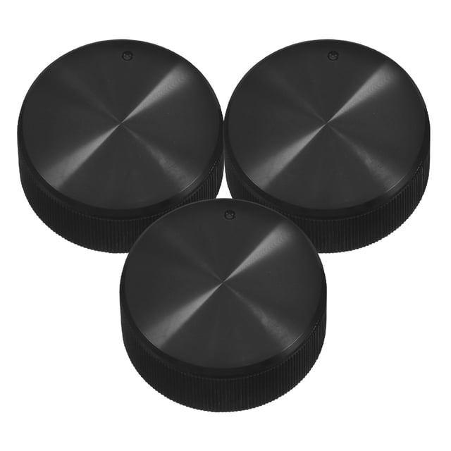 3 piezas de perilla de potenciómetro, tapa de interruptor, guitarra eléctrica, bajo, control de volumen, tono, efecto de pedal, botón giratorio, mango negro