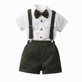 thumbnail image 2 of HCNTES Toddler Boy Outfits Dressy Gentleman Clothing Set Baby Summer Clothes, 2 of 7