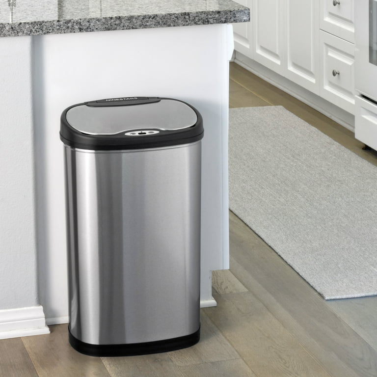 Nine Stars Automatic Kitchen Trash Can, 13 Gal + 3 Gal Sensor Bin