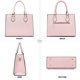 thumbnail image 4 of Bolso de mano CHICAROUSAL bandolera para mujer, piel sintética, color rosa, 4 of 8