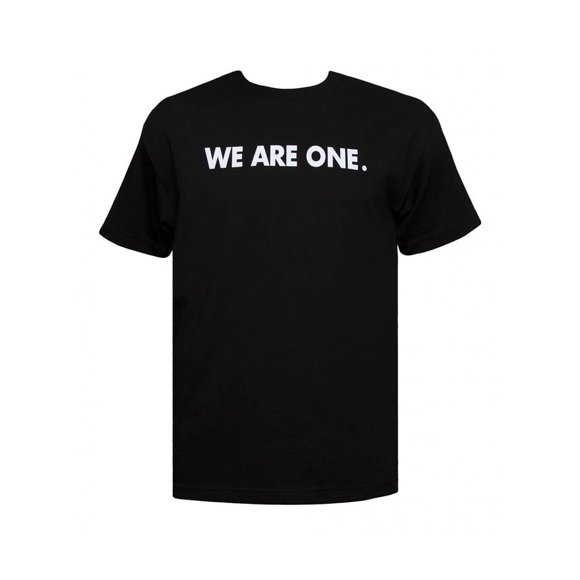 Mens We Are One Black Short-Sleeve T-Shirt, XL