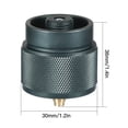 thumbnail image 5 of Riwcyla Adaptateur de Camping 1 Lb pour Petit Réservoir de Propane, Entrée EN417, Sortie à Valve Lindal, Parfait pour les Sorties de Camping, les Expéditions de Randonnée, la Randonnée avec Sac à Dos, les Sorties de Pique-Nique et les Aventures en Plein Air, 5 of 5