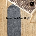 thumbnail image 6 of Jaipur Art And Craft Handmade Oval Shape Jute Area Rug with Black Border Design for Bedroom Rug Size - (4x6 Sq Feet), (48x72 Inches), (120x180 CM), 6 of 6