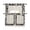 Beige, variant on White Letters Swag Curtains for Kitchen Modern Minimalist Style Sky Grey Valances for Windows Rod Pocket Small Window Treatment Short Topper for Cafe Bedroom Bathroom Living Room Decor 56x36 Inch