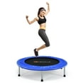 thumbnail image 1 of Goplus 38" Mini Folding Trampoline Portable Recreational Fitness Rebounder Blue, 1 of 10