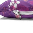 thumbnail image 4 of Garden Art Pet Bed, Wedding Themed Exotic Tropical Flowers and Leaves Summer, Chew Resistant Pad for Dogs and Cats Cushion with Removable Cover, 24" x 39", Violet Magenta, by Ambesonne, 4 of 4