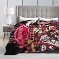 thumbnail image 4 of Hazbin Song Dance Hotel Throw Blanket Fleece Blanket Warm Sofa Blankets Twin Size Blankets for All Season Cool Blankets for Office Lightweight Outdoor Blankets for Picnic 40x50", Black, 4 of 6
