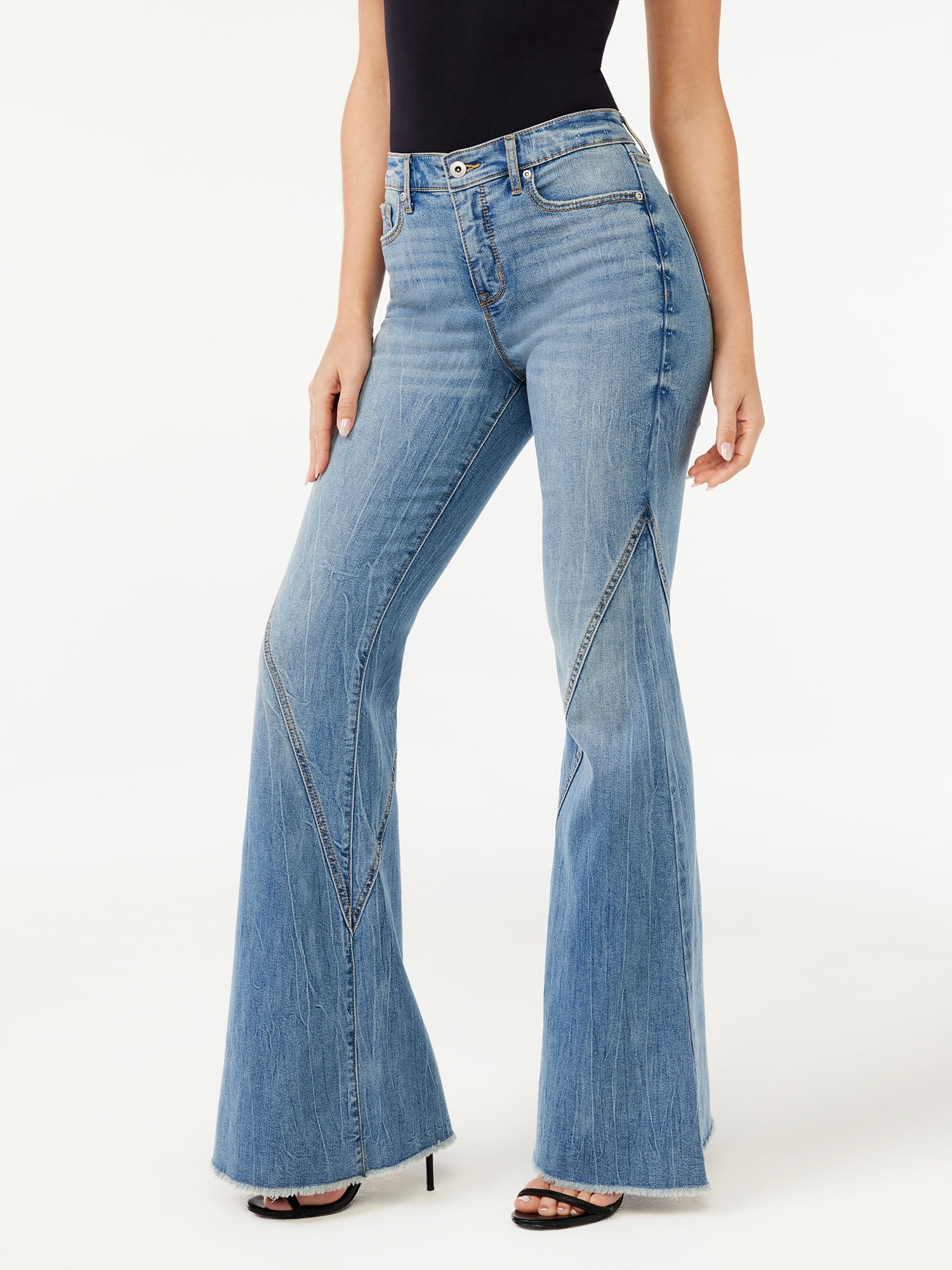Sofia Jeans Women's Melisa High Rise Super Flare Jeans - Walmart.com