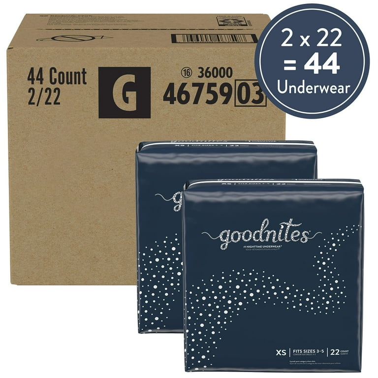 Goodnites Boys' Nighttime Bedwetting Underwear, Size Extra