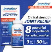Instaflex® Clinical Strength Joint Relief, Clinically Studied with Glucosamine, MSM, Hyaluronic Acid, Turmeric, Ginger, 90 Capsules
