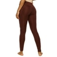 thumbnail image 3 of Felina | Athletic Pocket Legging | Yoga Pants | Lounge (Deep Mahogany, Small), 3 of 4