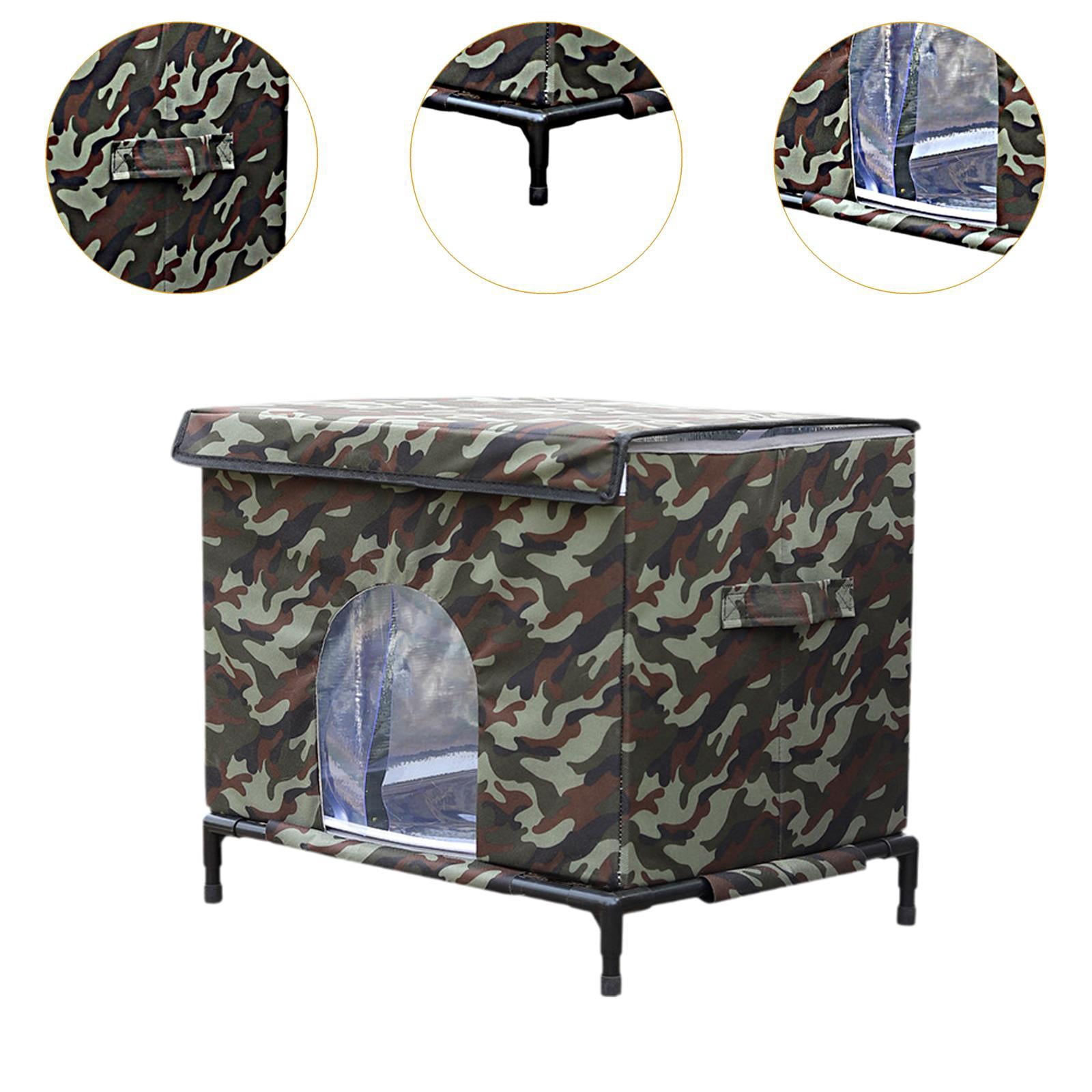 Serenable Cat House for Outdoor Cats Elevated Convenient Gifts with Handle for Winter, Cat Bed Cave Cube Cat Shelter Pet House for Barn