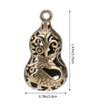 thumbnail image 2 of unbranded  5 Pcs Mini Key Ring Fugui Hollow Gourd Accessories for Keychains, 2 of 8