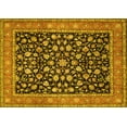 thumbnail image 1 of Ahgly Company Machine Washable Indoor Rectangle Persian Yellow Traditional Area Rugs, 2' x 5', 1 of 4