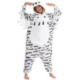 thumbnail image 4 of Unisex Adult Snowy owl Onesie One Piece Pajamas Animal Christmas Costume Homewear Sleepwear for Women men, 4 of 9