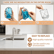16 Pack Flying Insect Trap Refill Cartridges, Compatible with Plug‑in Light M364 and Max, for House & Fruit Flies