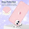 thumbnail image 4 of Case for iPhone 11 Case Glitter, Cute Sparkly Clear Glitter Shiny Bling Sparkle Cover, Anti-Scratch Soft TPU Thin Slim Fit Shockproof Protective Phone Cases for Women Girls Girly, Pink Glitter, 4 of 14