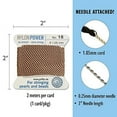 thumbnail image 3 of Griffin Nylon Bead Cord Perlseide – Beige Color – Size 16 (1.05mm) – 2 Meters per Card – Stainless Steel Needle Attached – for Knotting Pearls, Gemstones, Crystals and Beads, 3 of 5