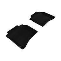 3D MAXpider Second Row Custom Fit All-Weather Floor Mat for Select Mercedes-Benz S-Class (W221L) Models - Kagu Rubber (Black)