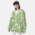 thumbnail image 3 of Kdxio Cute Frog Print Women Men Sun Protection UPF 50+ Jackets Zip Up Long Sleeve Hoodie Hiking Lightweight with Pockets, 3 of 7